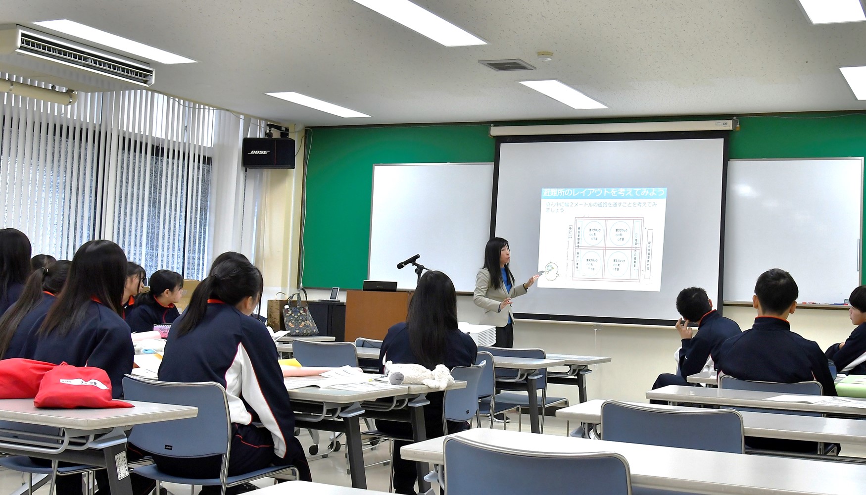 出前授業「災害時に皆で助かるために」＜兵庫県立神崎高等学校
