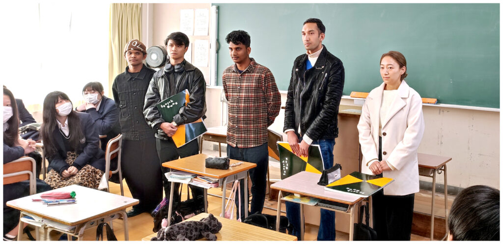 国際文化コースの高校生と交流会＜滋賀県立北大津高等学校＞