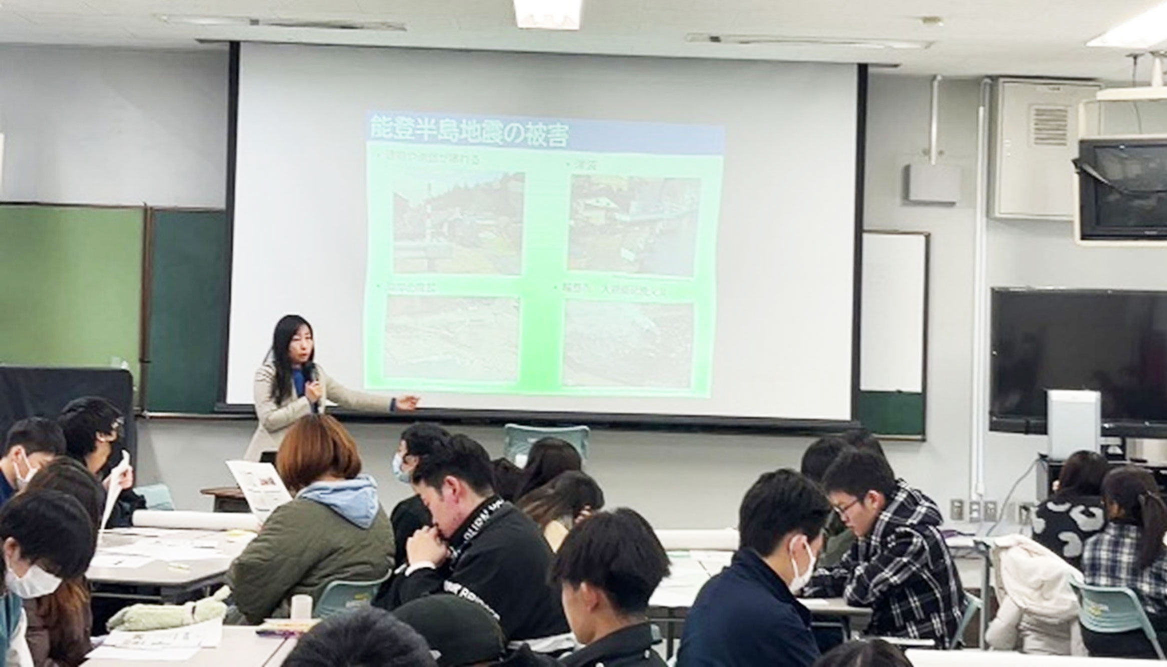 出前授業「災害時に皆で助かるために」＜長田商業高等学校＞