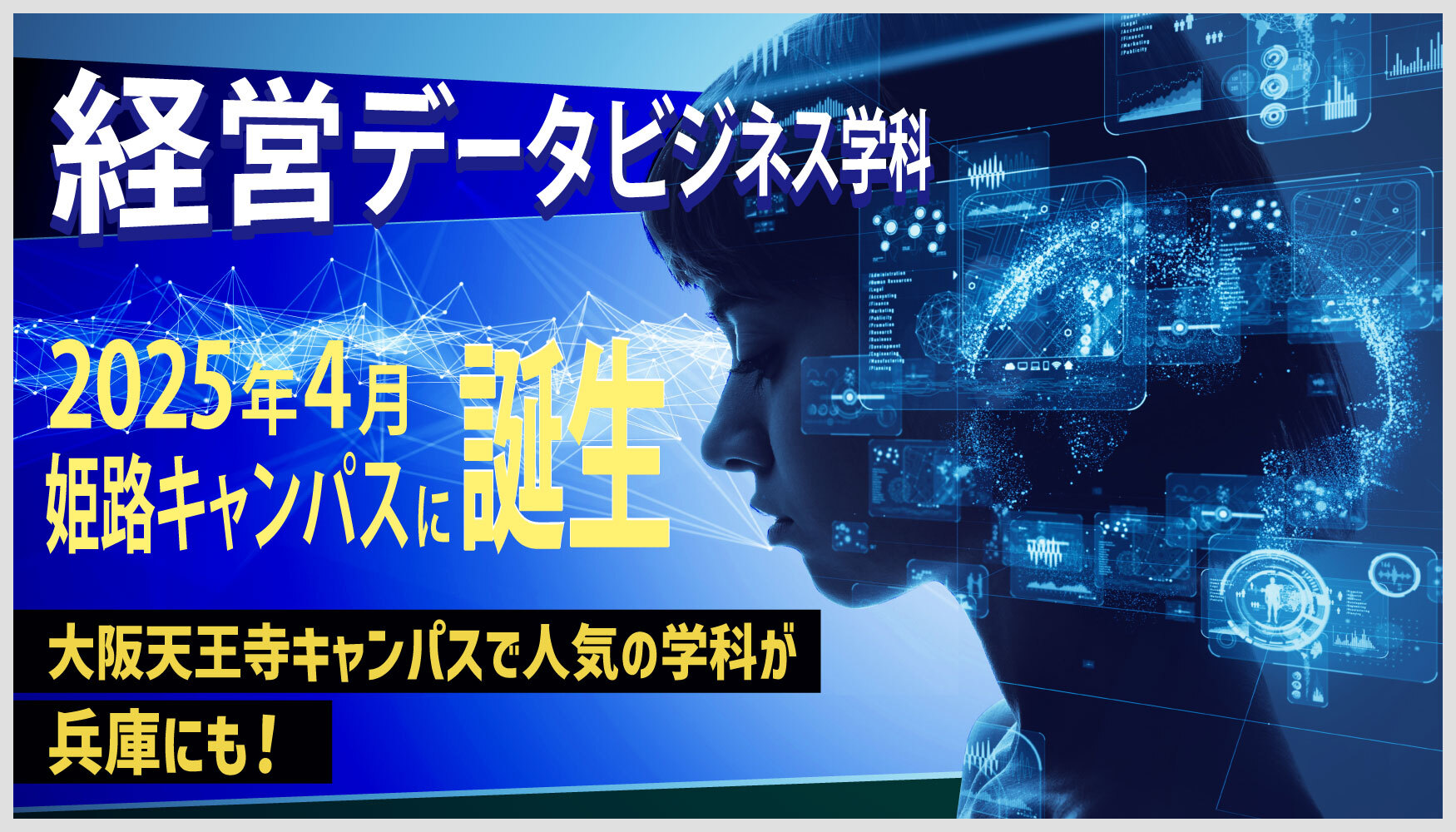 経営データビジネス学科　2025年4月　姫路キャンパスに誕生